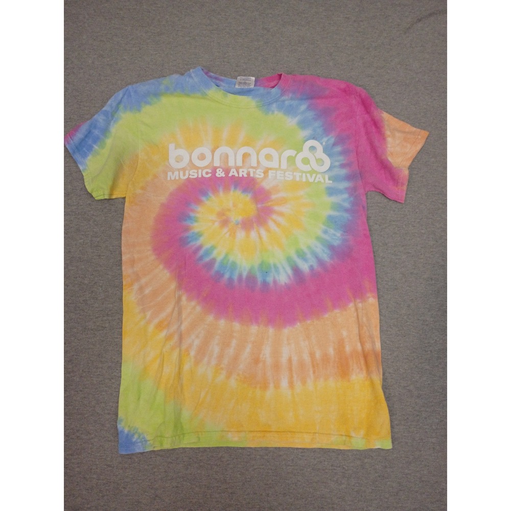 Bonnaroo 2017 Music Festival Tie Dye Shirt Small Colortone U2 Red Hot Chili Peps